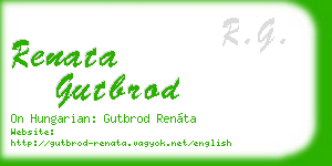 renata gutbrod business card