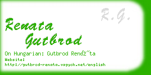 renata gutbrod business card